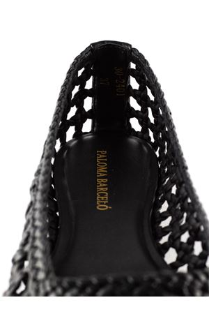 Black woven leather ballerina flats PALOMA BARCELO | 302401BLACK